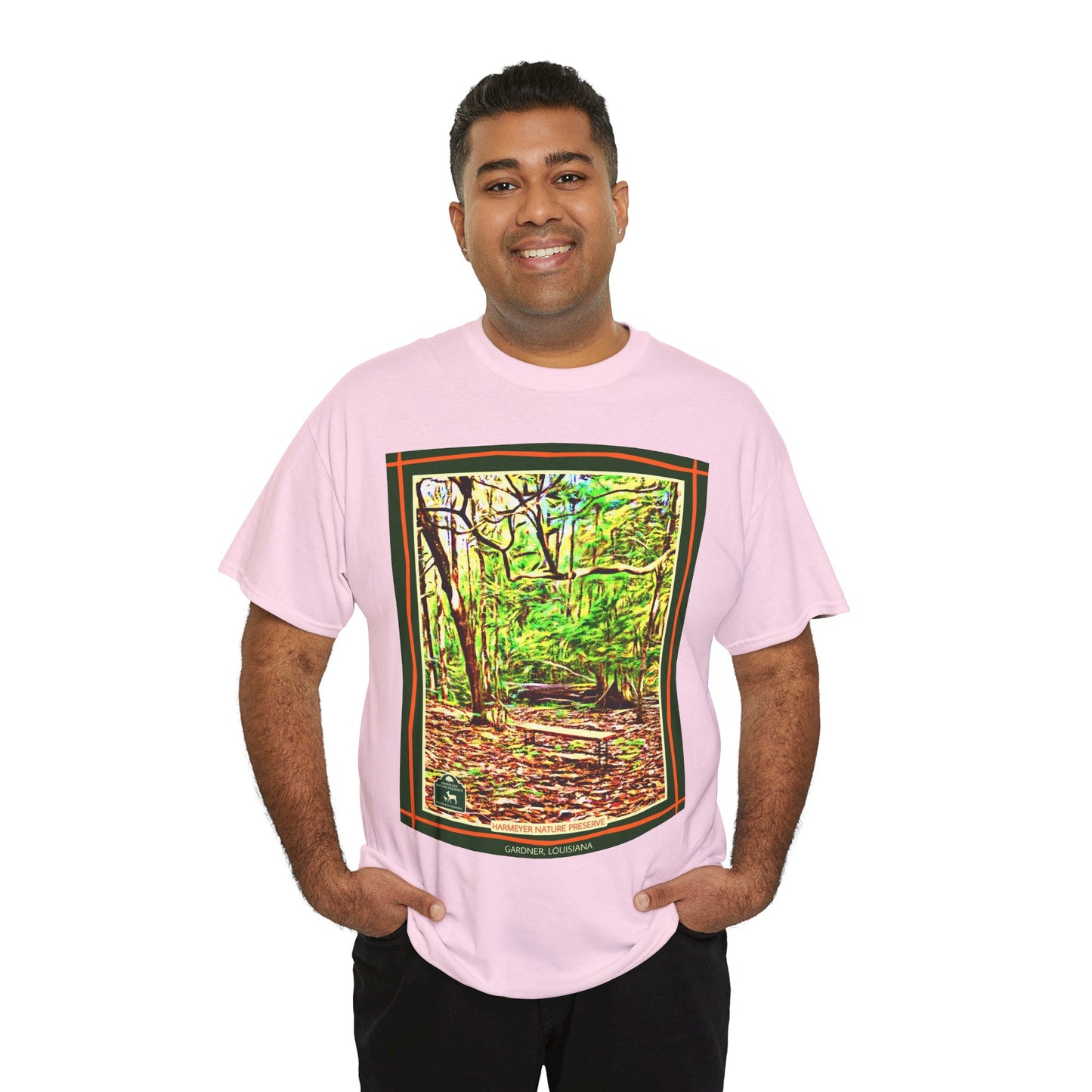 Harmeyer Nature Preserve Tee — Stylized Nature Park Graphic