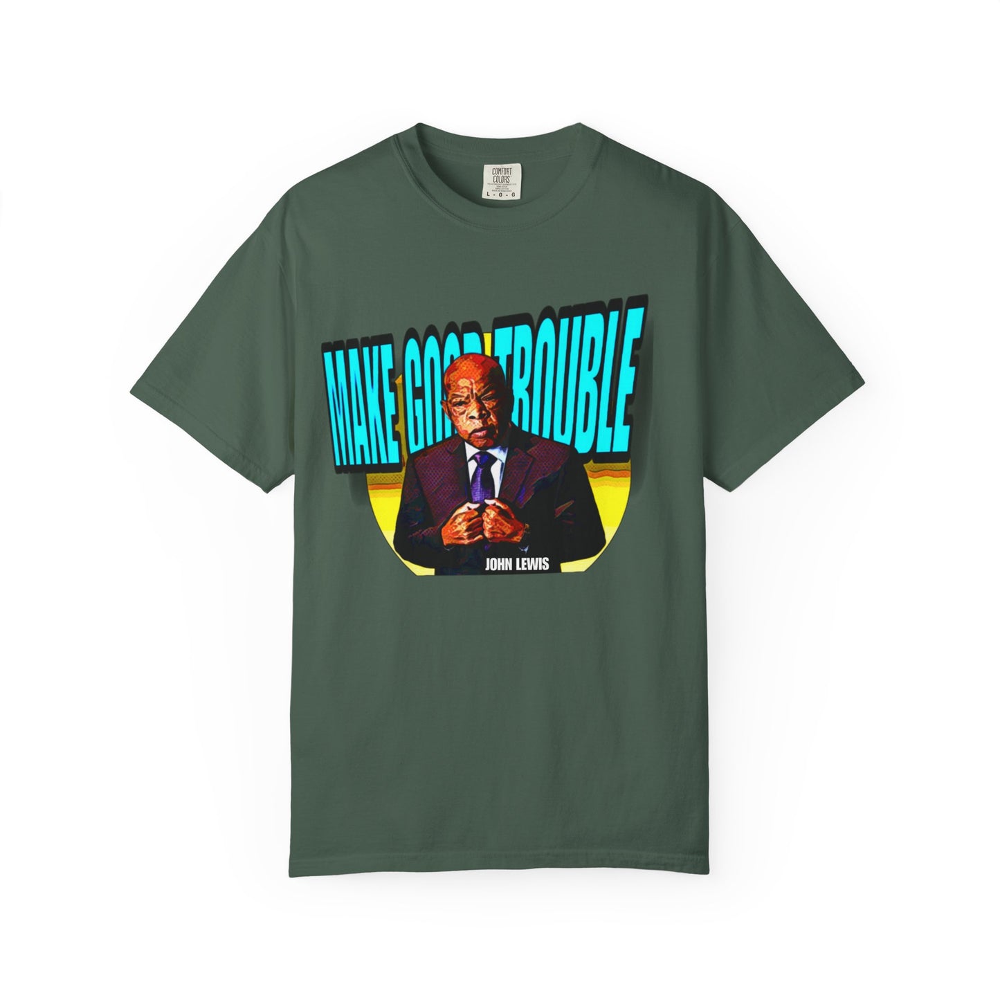 Good Trouble Unisex Garment-Dyed Tee for Activists
