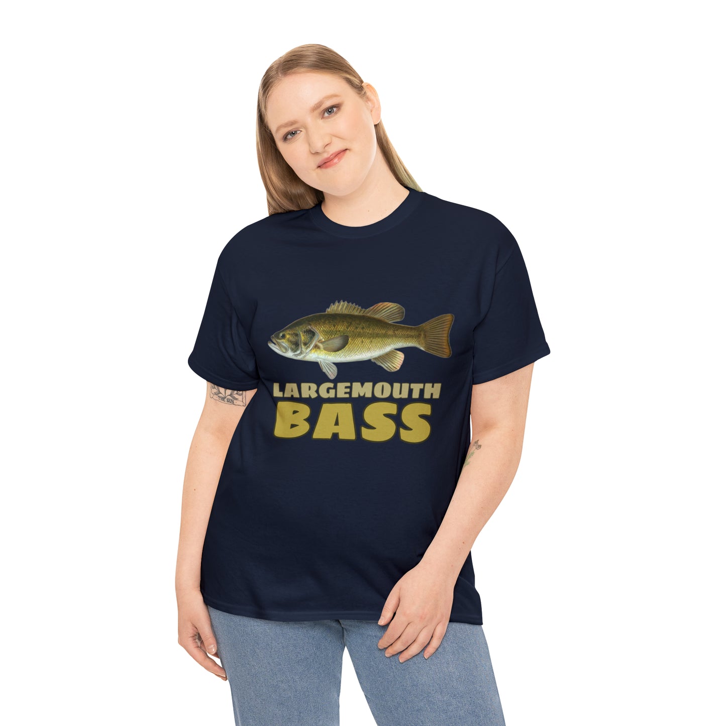 Largemouth Bass Unisex Heavy Cotton Tee