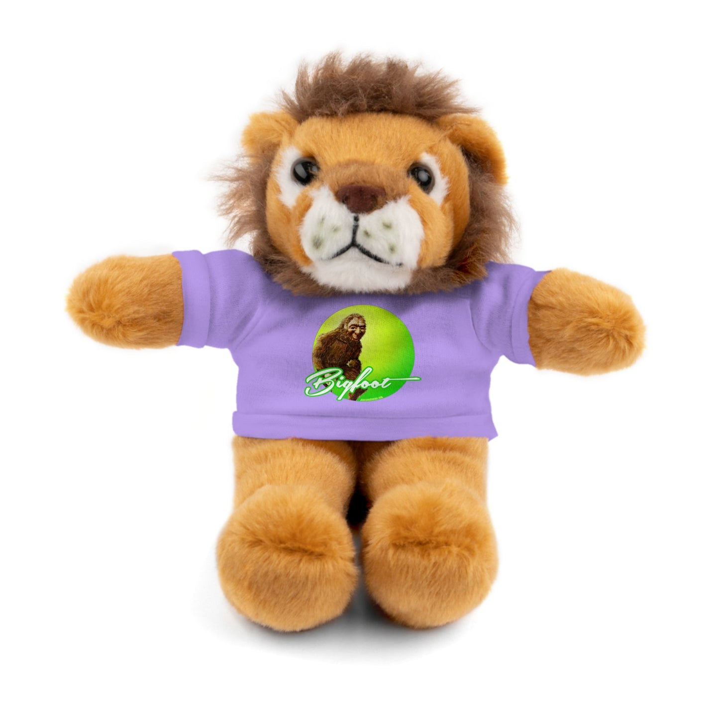 Stuffed Lion with Bigfoot Tee