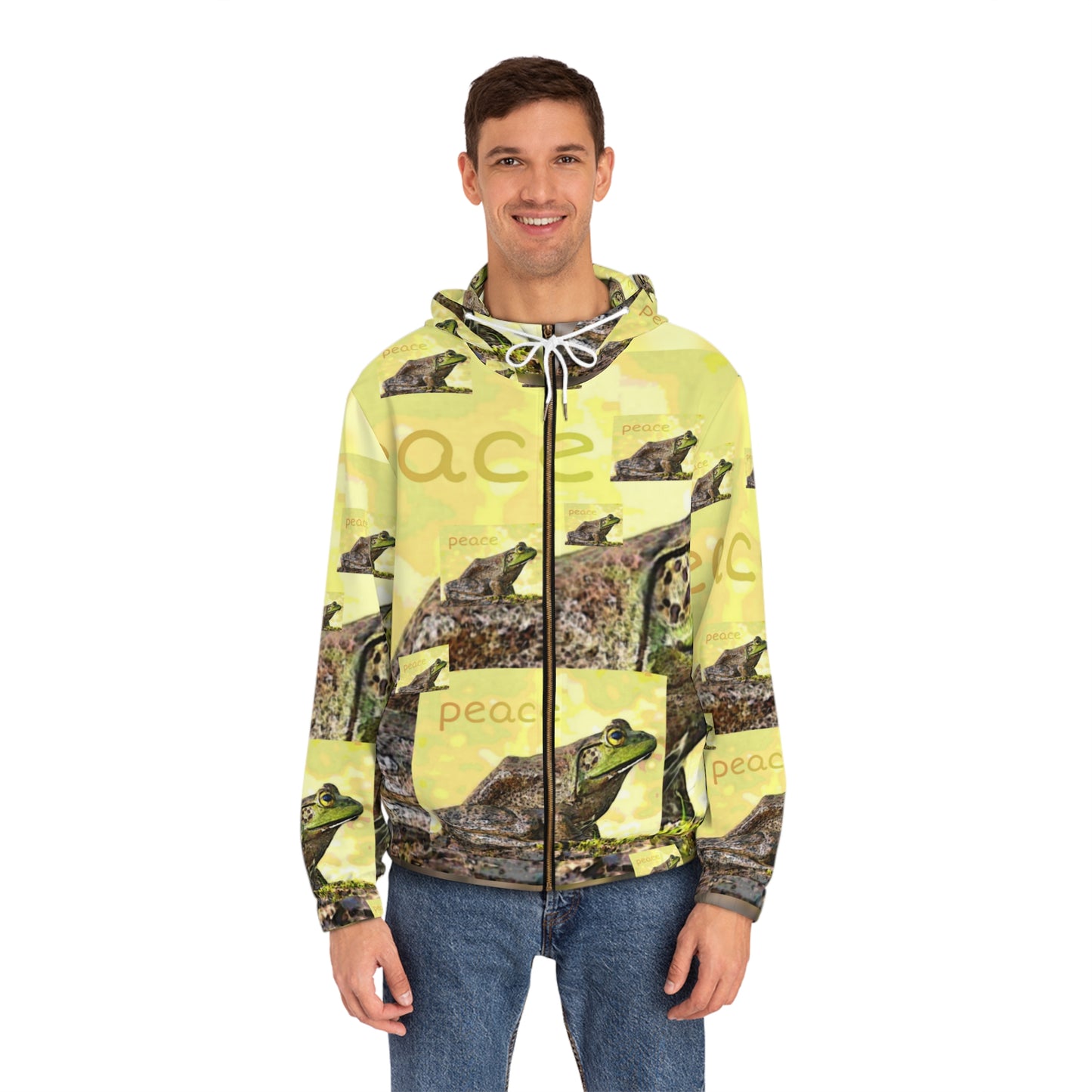 Men's Full-Zip Frog of Peace Hoodie