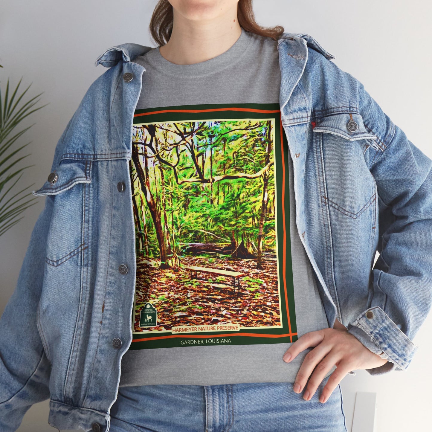 Harmeyer Nature Preserve Tee — Stylized Nature Park Graphic