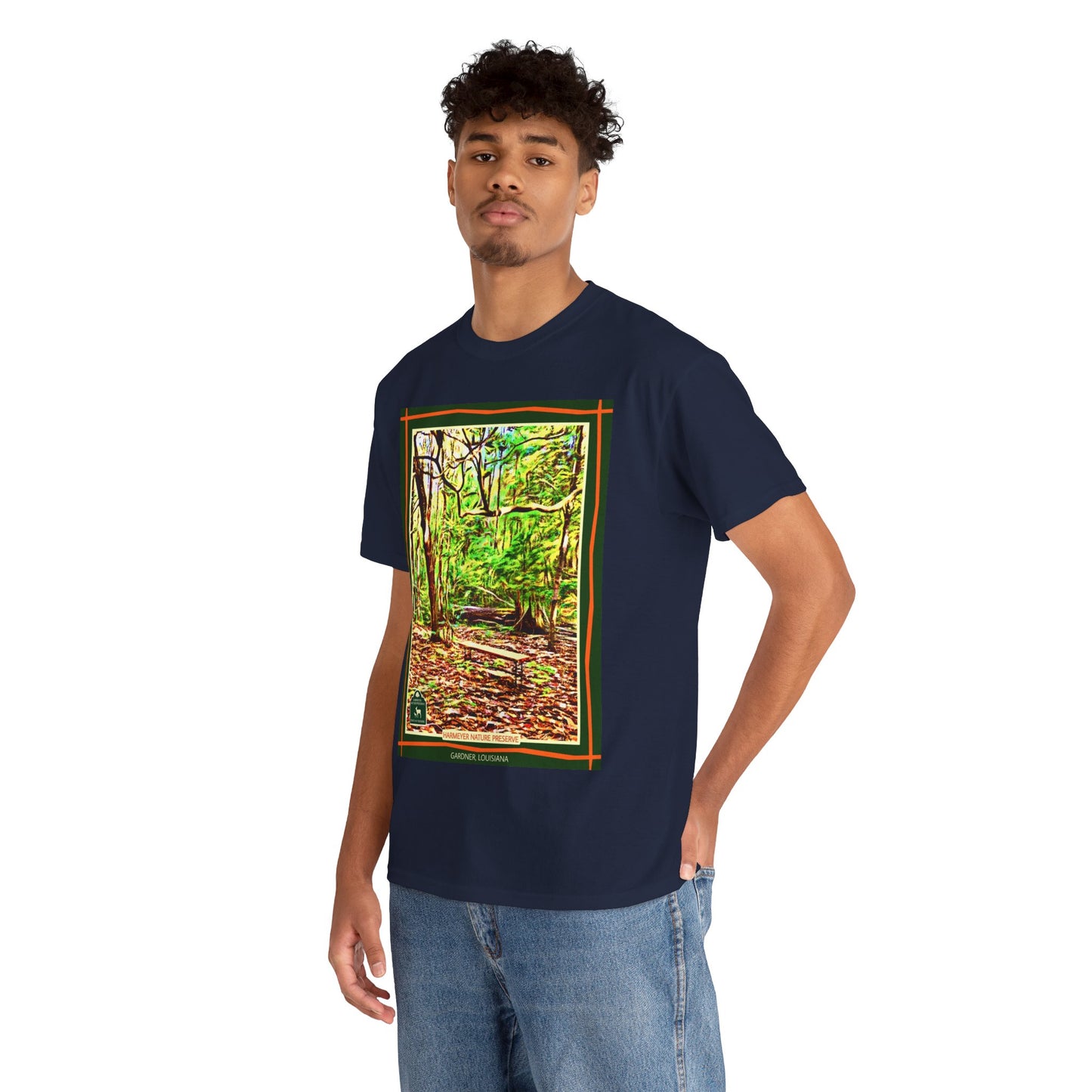 Harmeyer Nature Preserve Tee — Stylized Nature Park Graphic