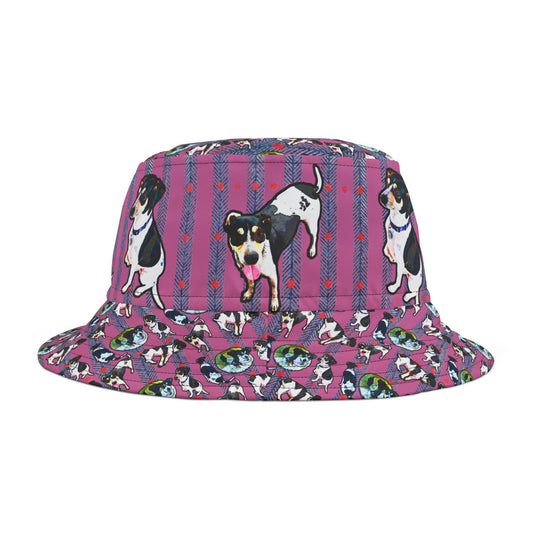 Trixie the Wonder Dog Pink Bucket Hat