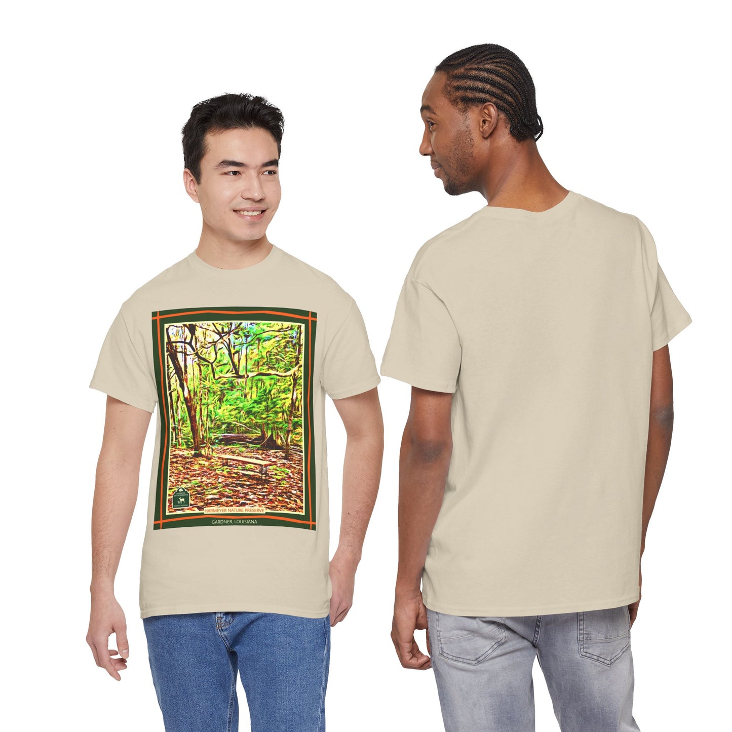 Harmeyer Nature Preserve Tee — Stylized Nature Park Graphic