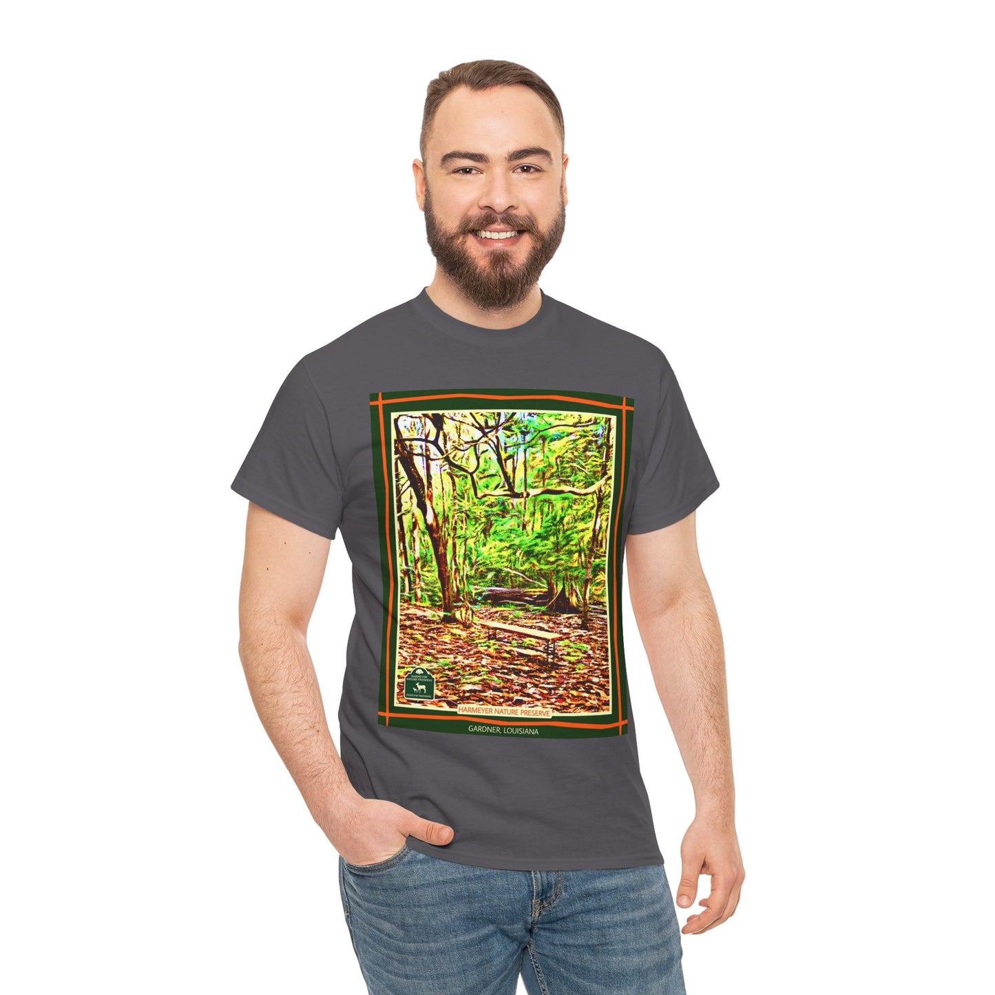 Harmeyer Nature Preserve Tee — Stylized Nature Park Graphic