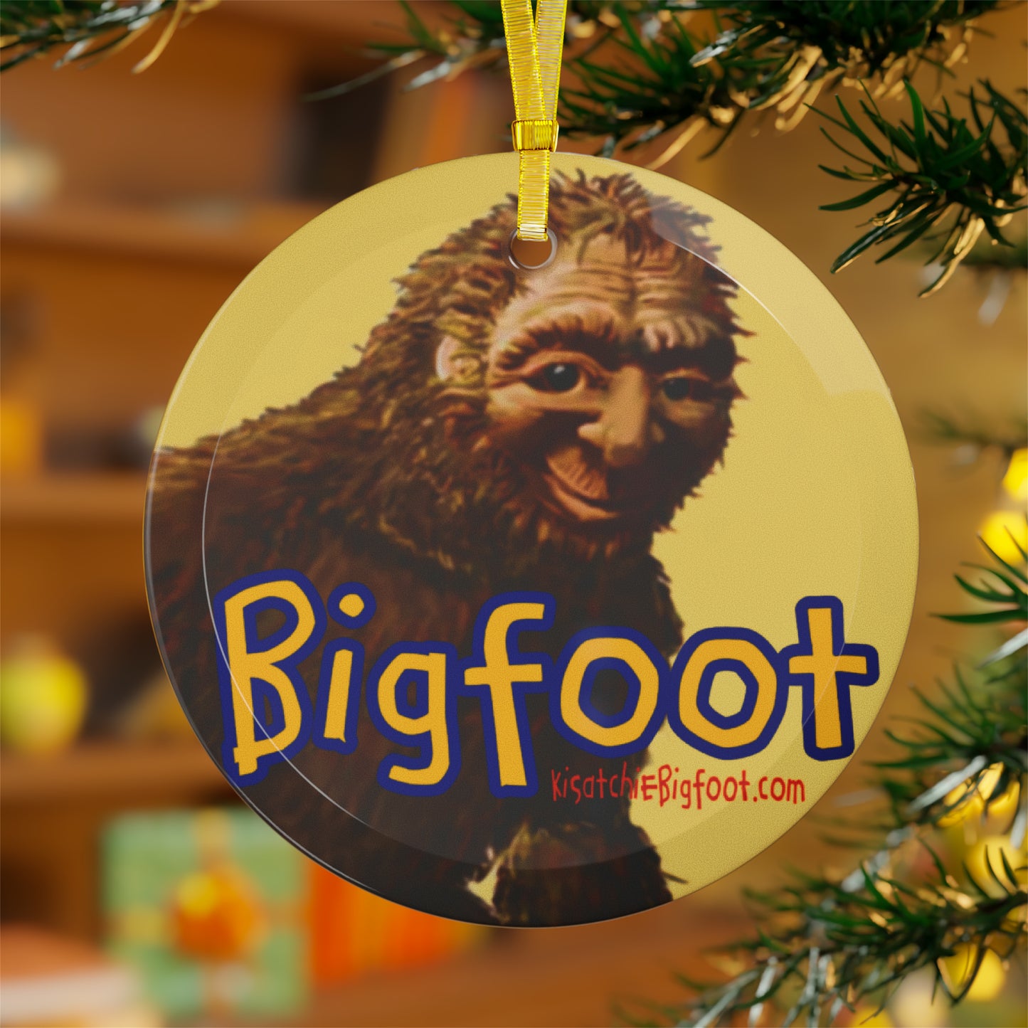 Bigfoot Glass Ornaments