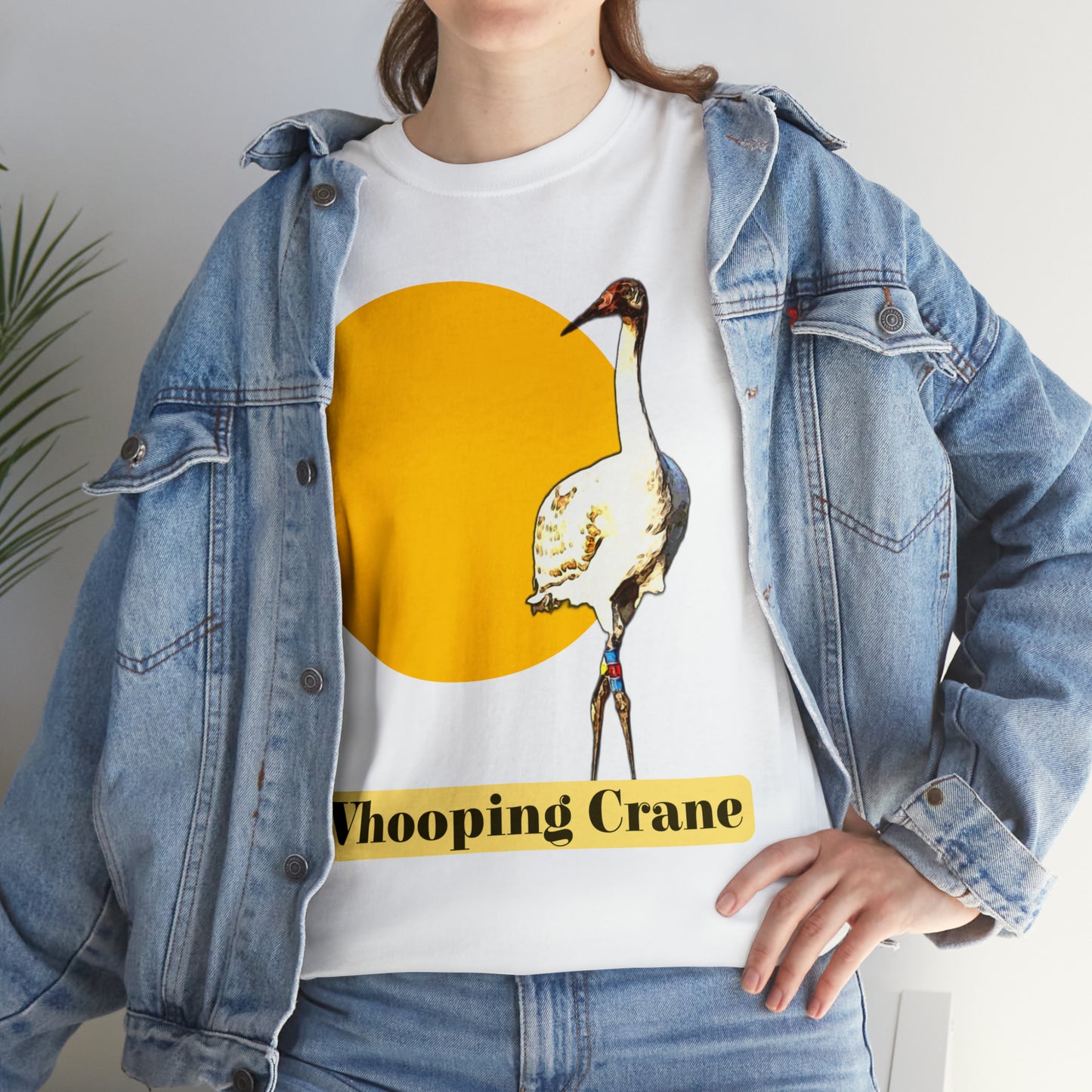 Whooping Crane Unisex Heavy Cotton Tee