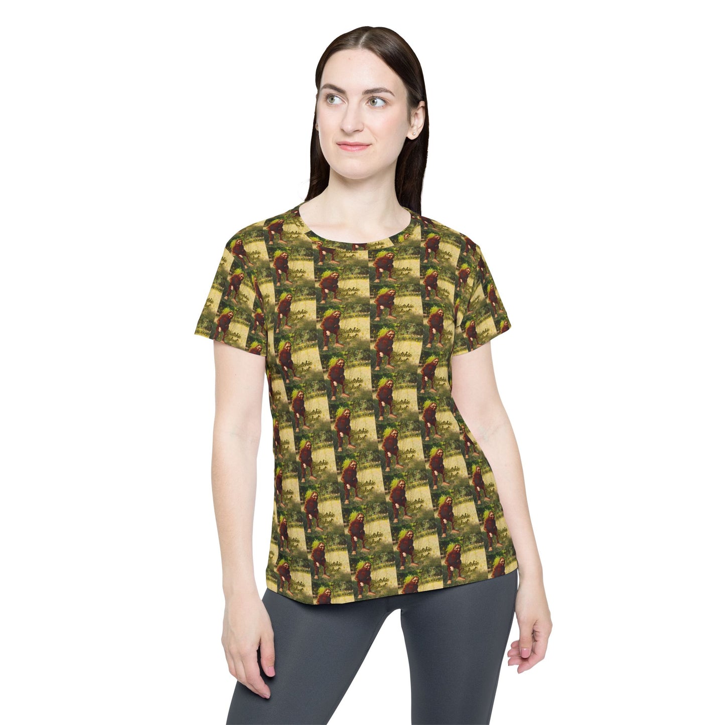 Kisatchie Bigfoot Women's Sports Jersey — Bigfoot Graphic All-Over Print