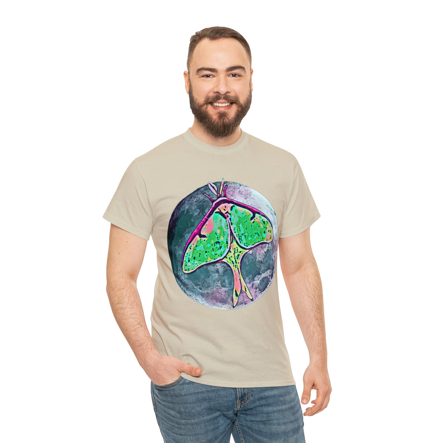 Luna Moth Unisex Heavy Cotton Tee