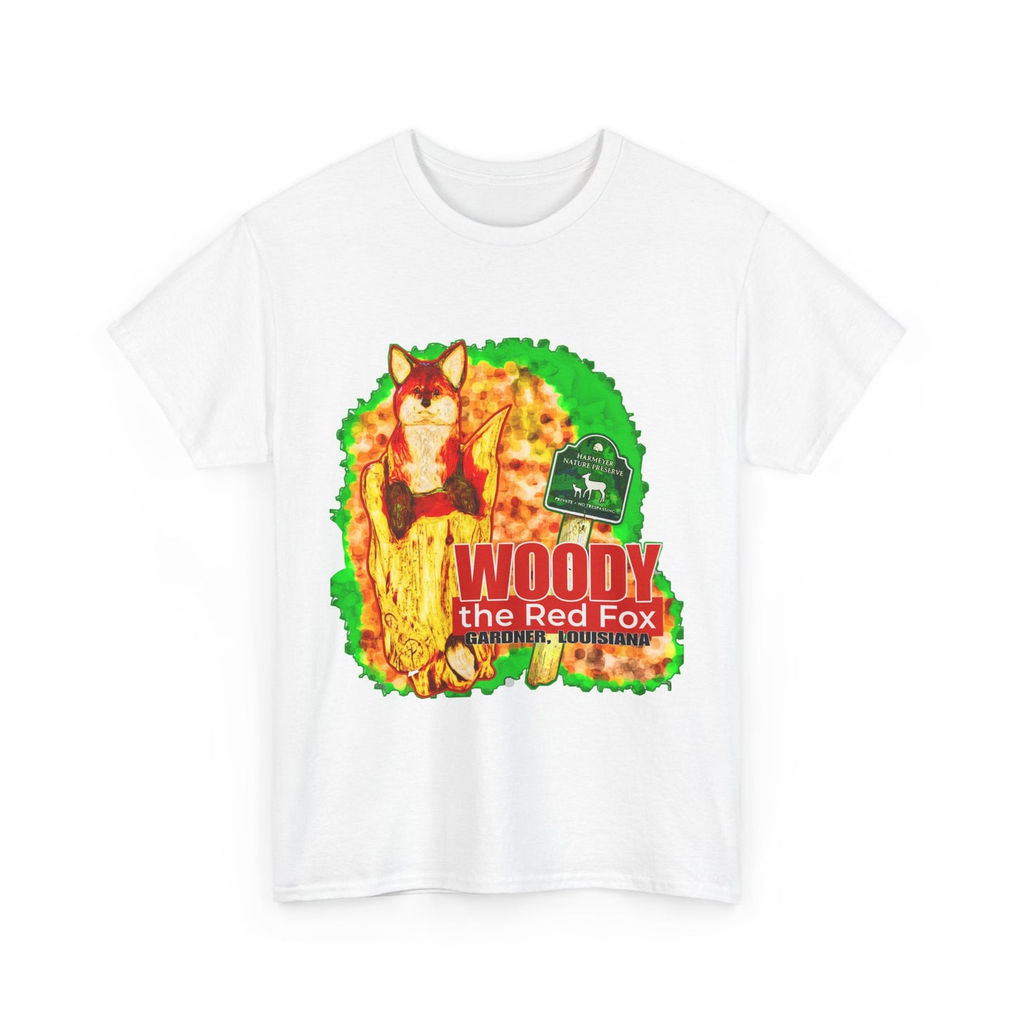 Woody the Red Fox Unisex Heavy Cotton Tee - Graphic Tee