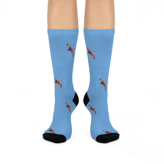 Sunlit Pelican Crew Socks