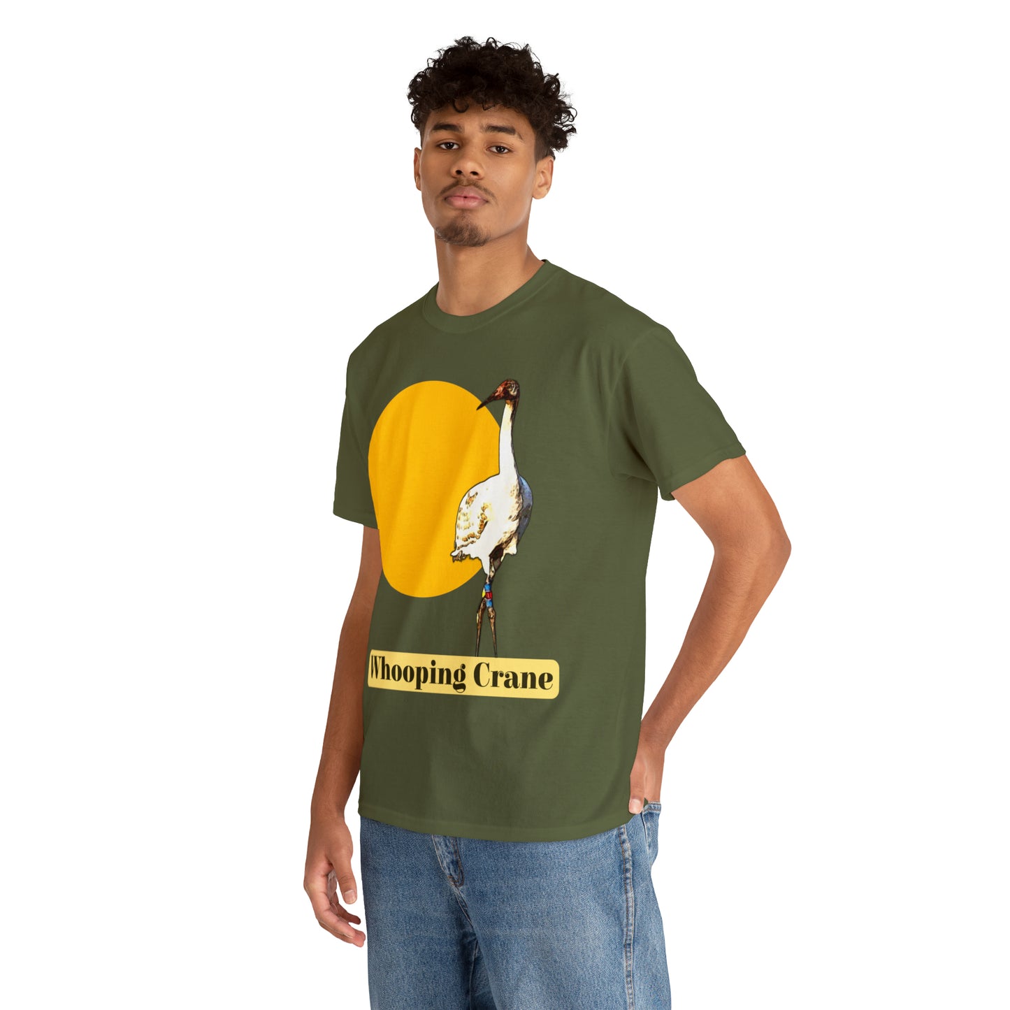 Whooping Crane Unisex Heavy Cotton Tee