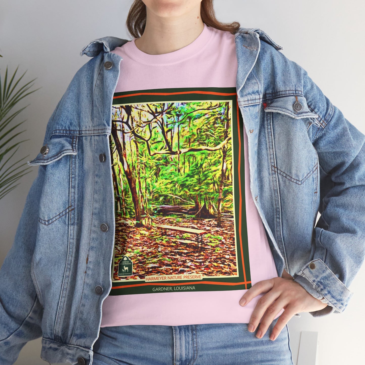 Harmeyer Nature Preserve Tee — Stylized Nature Park Graphic