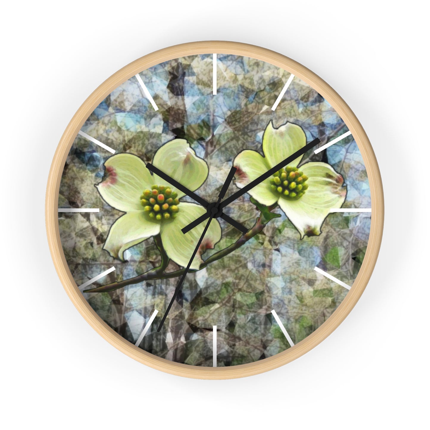 Kisatchie Dogwoods Wall Clock