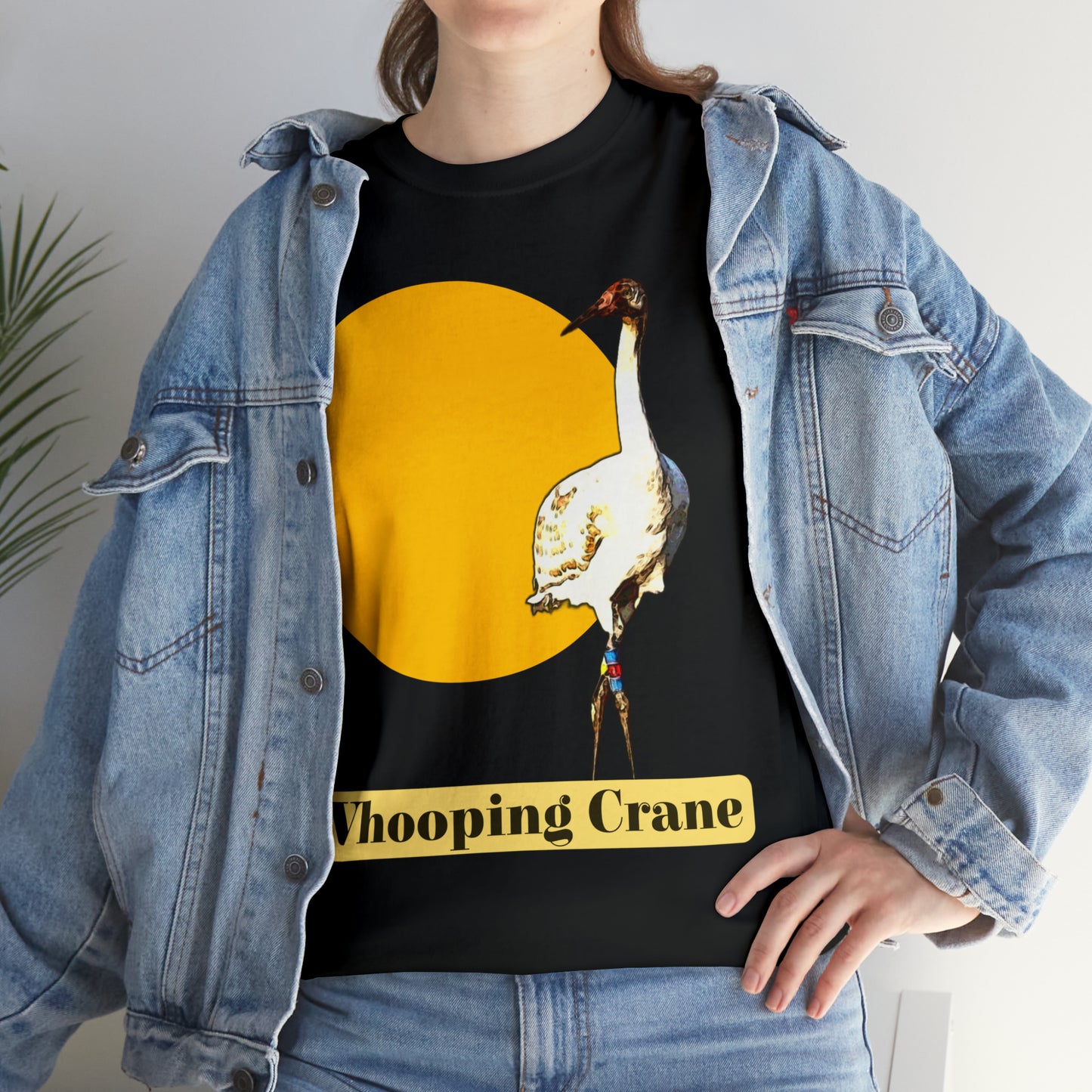 Whooping Crane Unisex Heavy Cotton Tee