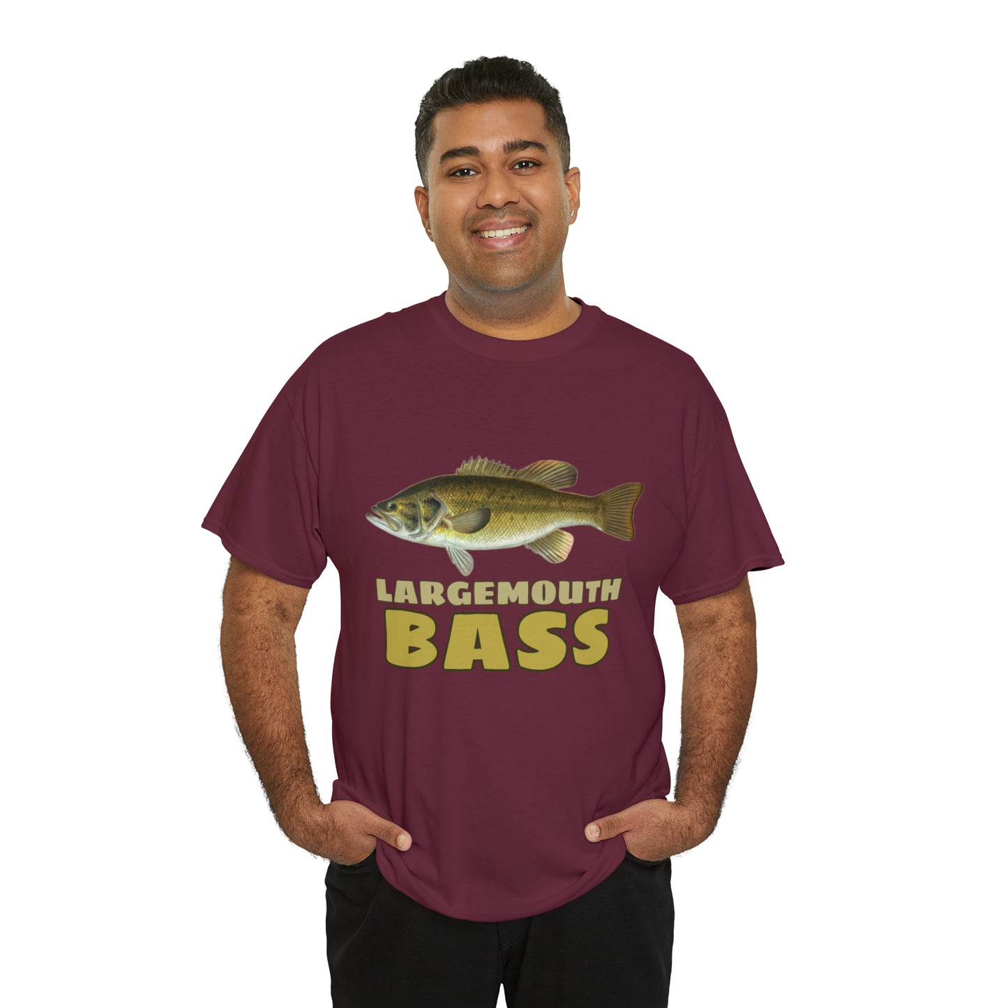 Largemouth Bass Unisex Heavy Cotton Tee