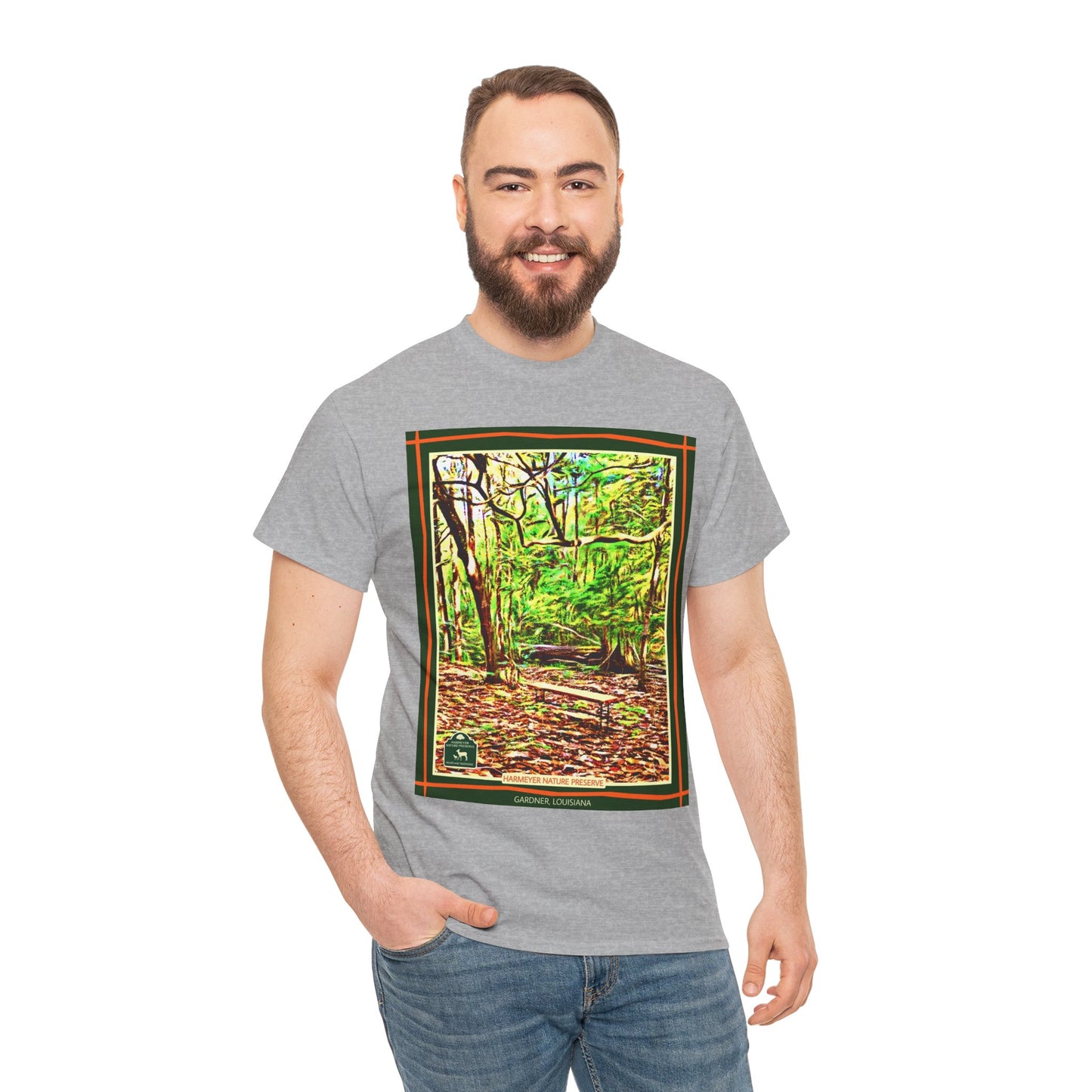 Harmeyer Nature Preserve Tee — Stylized Nature Park Graphic