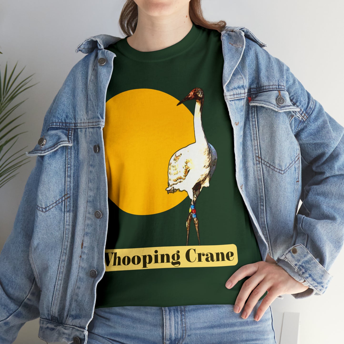 Whooping Crane Unisex Heavy Cotton Tee