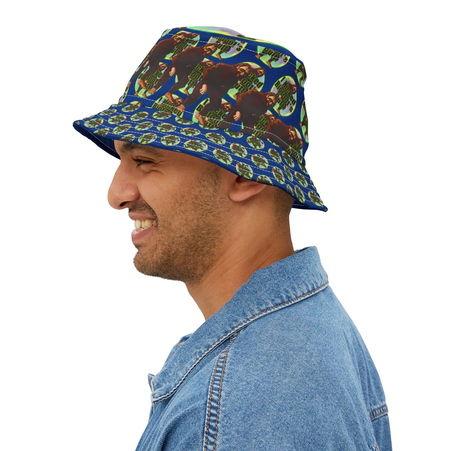 I Kicked Bigfoot's Butt Bucket Hat — Funny Bigfoot Novelty Hat