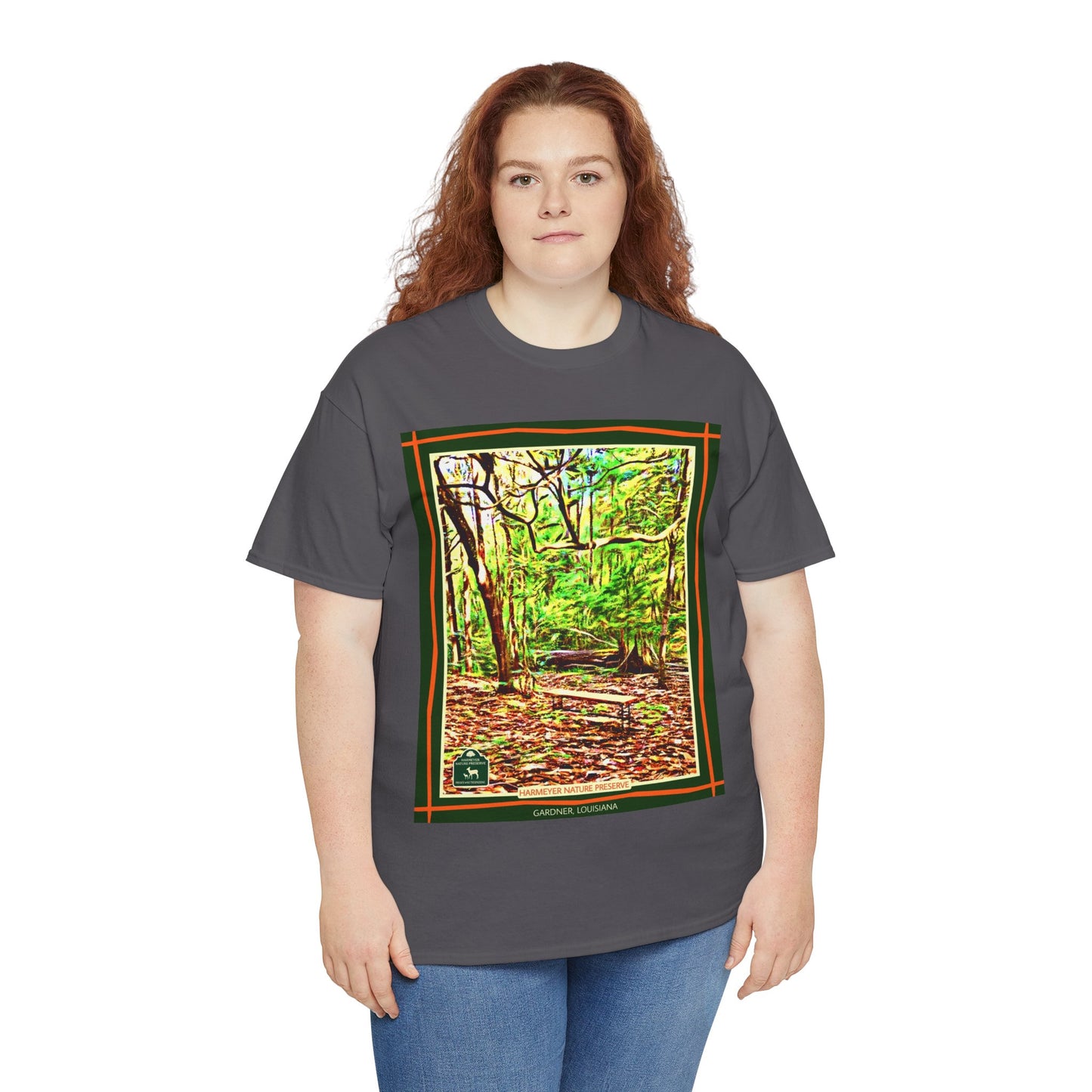 Harmeyer Nature Preserve Tee — Stylized Nature Park Graphic