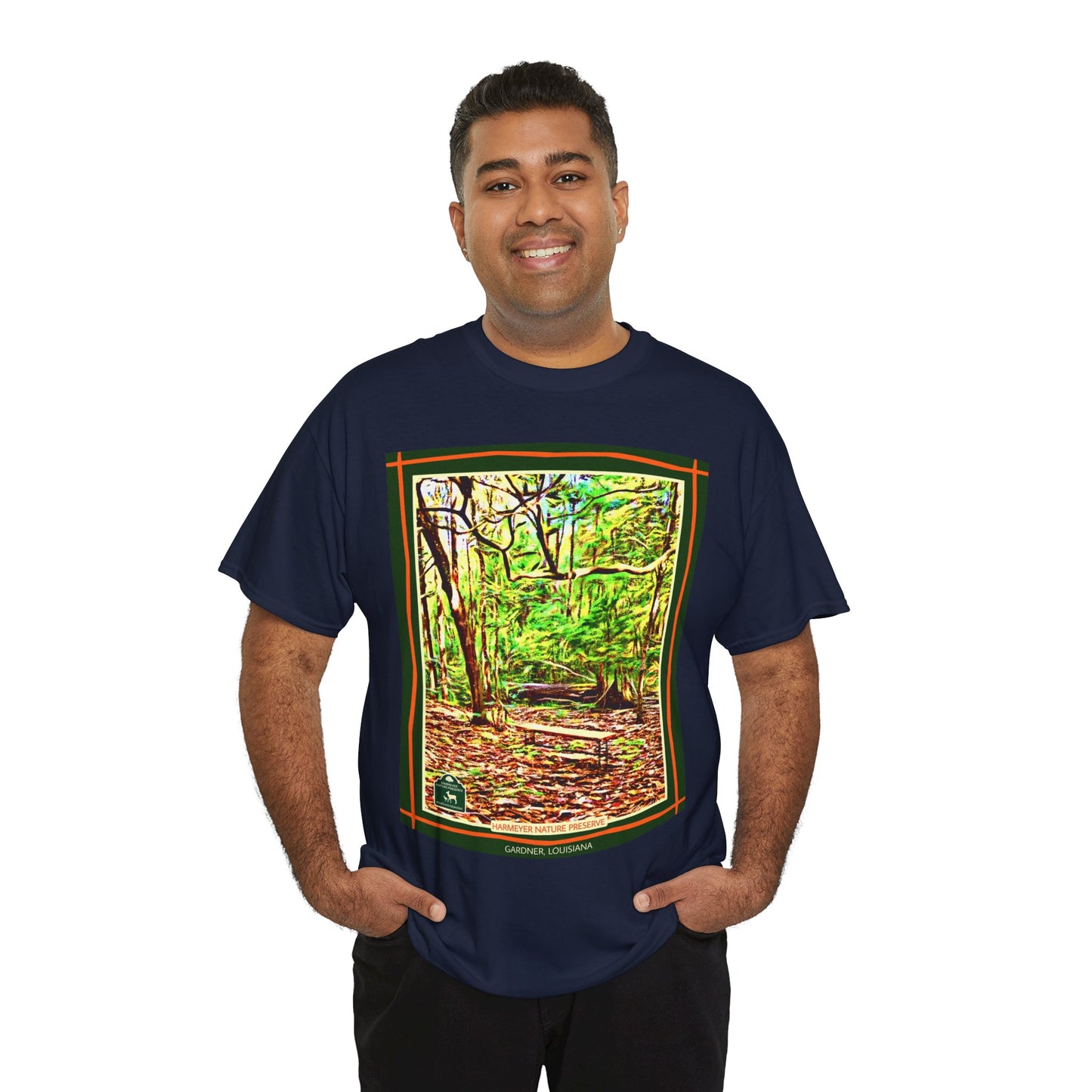 Harmeyer Nature Preserve Tee — Stylized Nature Park Graphic