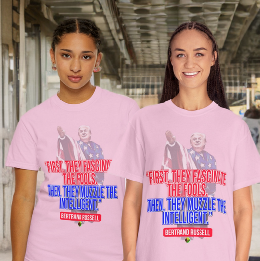 Fascinate/Muzzle - Unisex Garment-Dyed Tee for Activists
