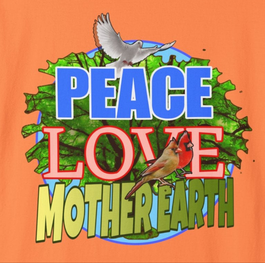 Peace Love - Unisex Garment-Dyed Tee for Activists