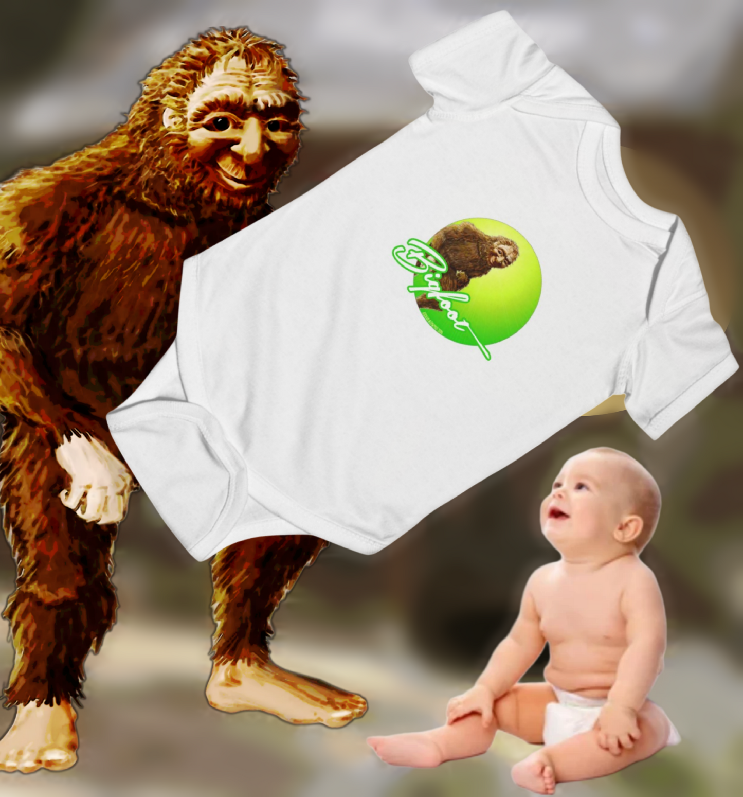 Bigfoot Infant Bodysuit – Adorable & Fun Baby Outfit with Playful Design