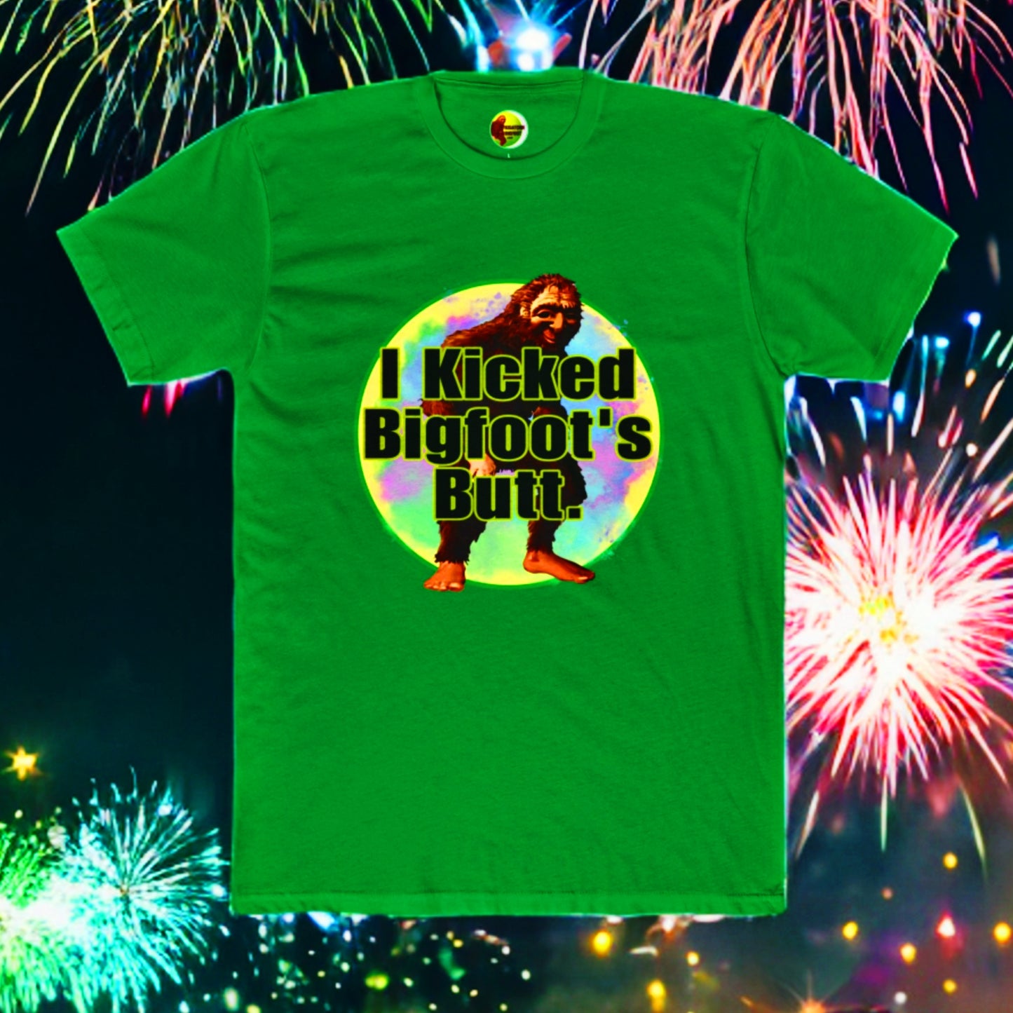 Bigfoot Tee — "I Kicked Bigfoot's Butt" Graphic T-Shirt