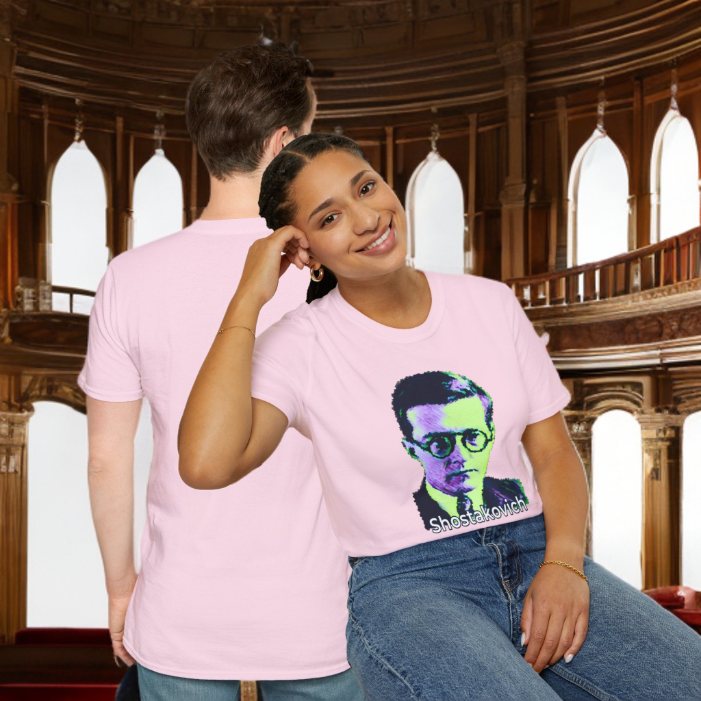Shostakovich Unisex Softstyle T-Shirt - Perfect for Music Lovers