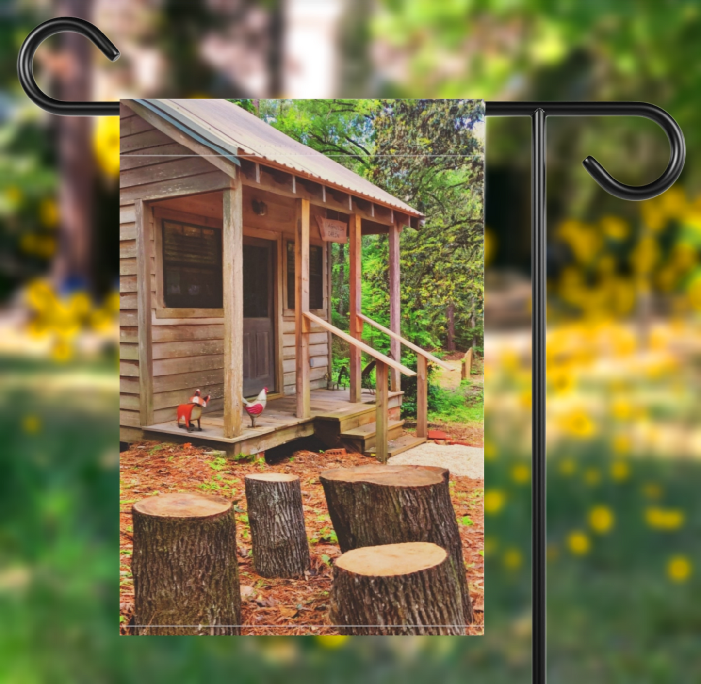 Charming Garden & House Banner for Outdoor Decor