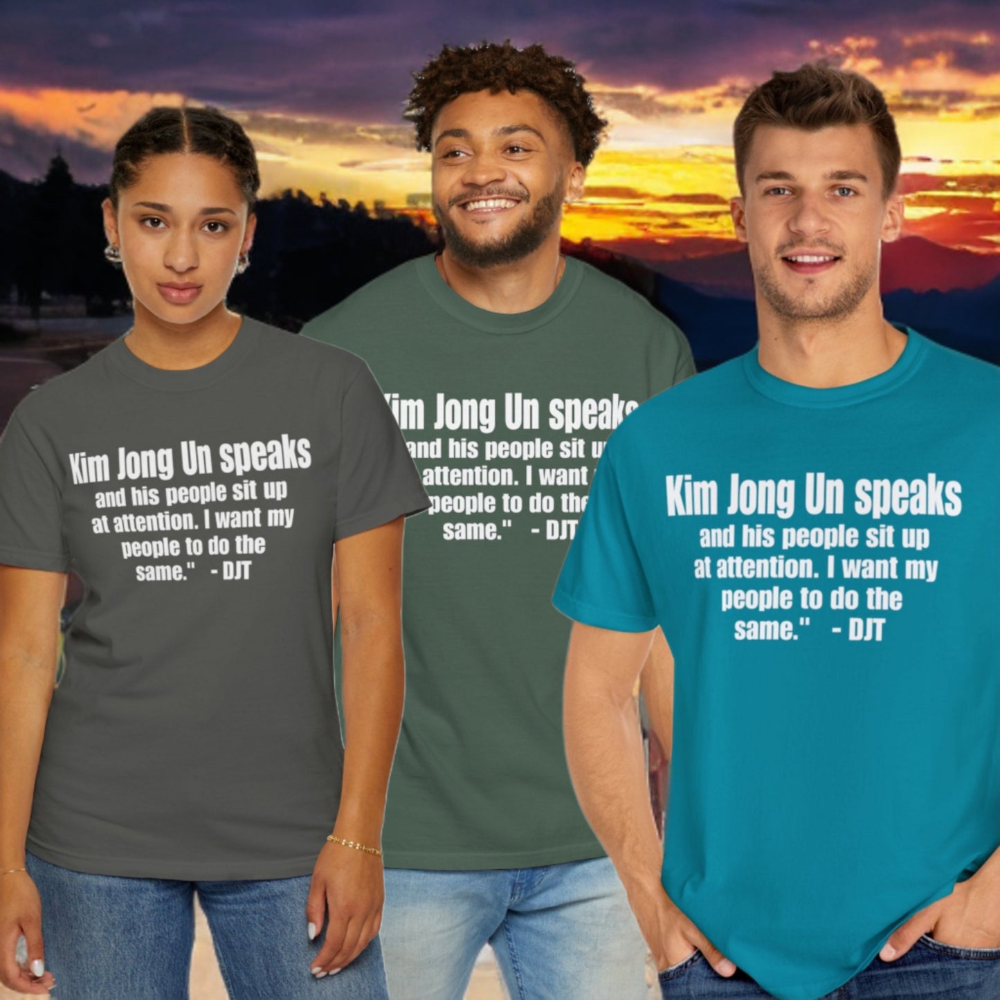 Kim Jong Un Unisex Garment-Dyed Tee for Activists