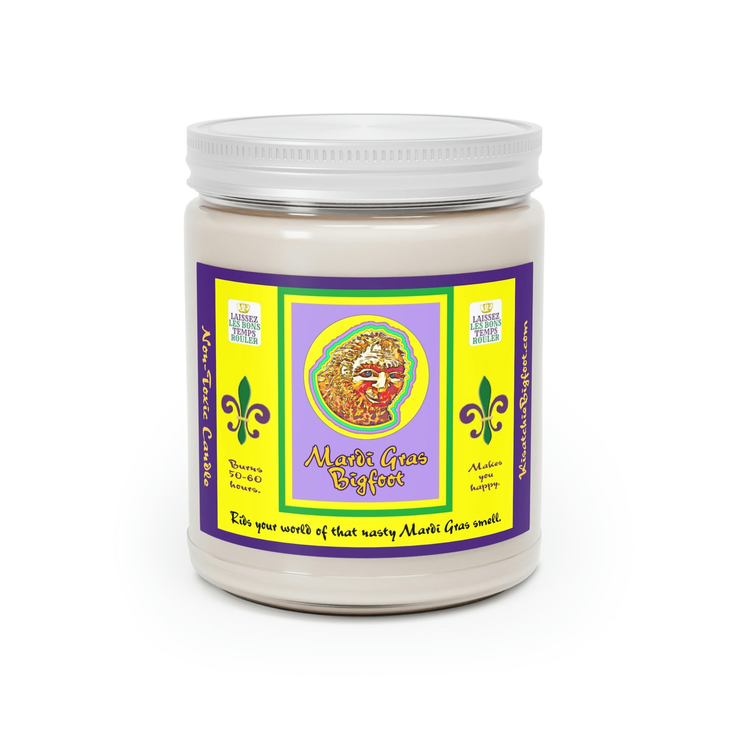 Bigfoot's Mardi Gras Candle