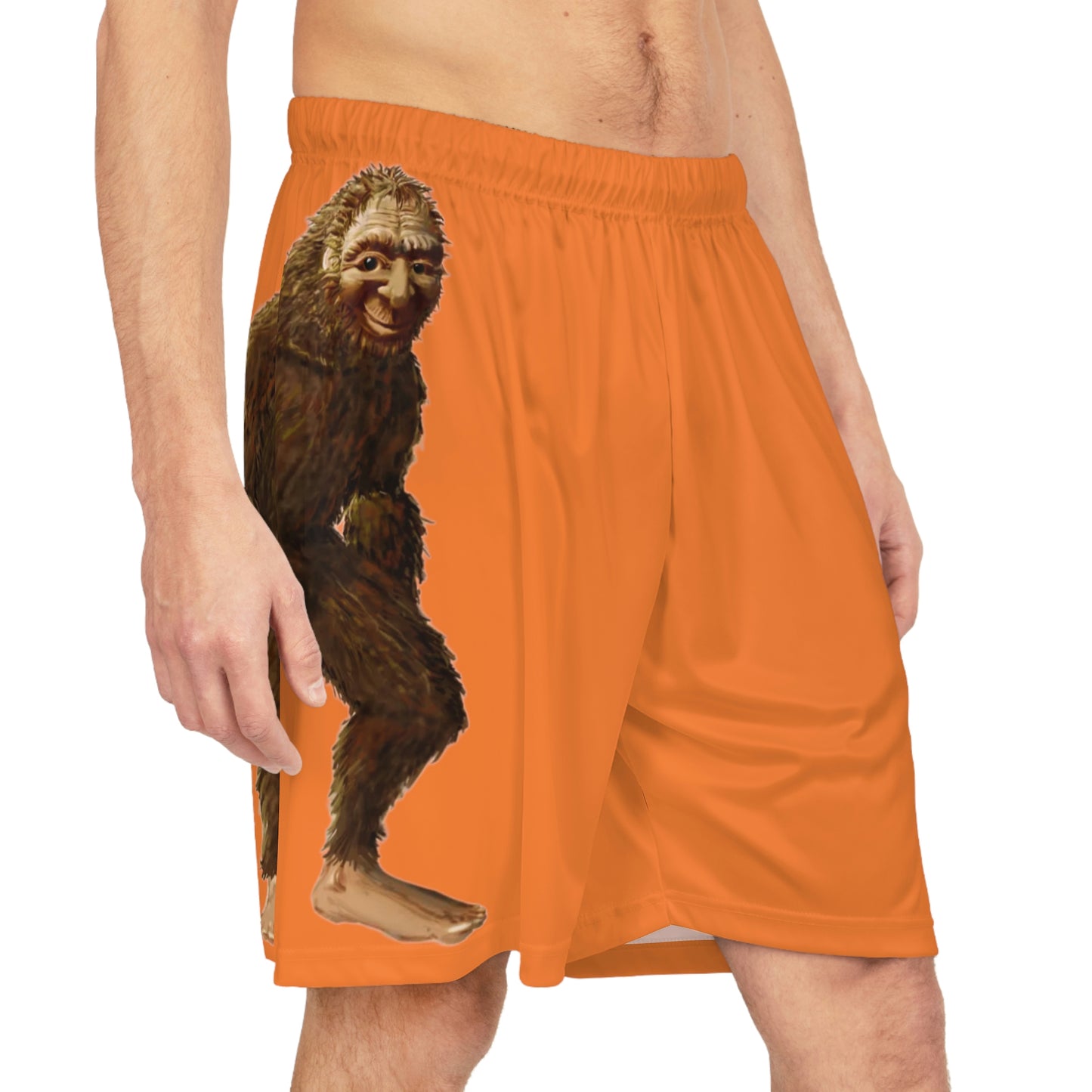 Orange Bigfoot Basketball Shorts