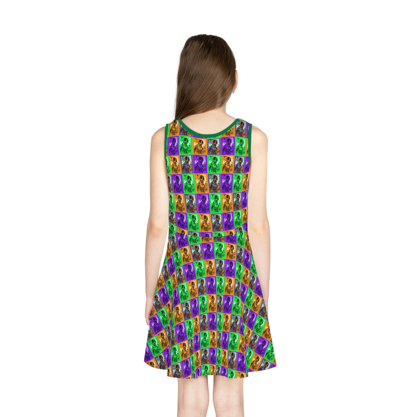 Bigfoot's Mardi Gras Girls' Sundress