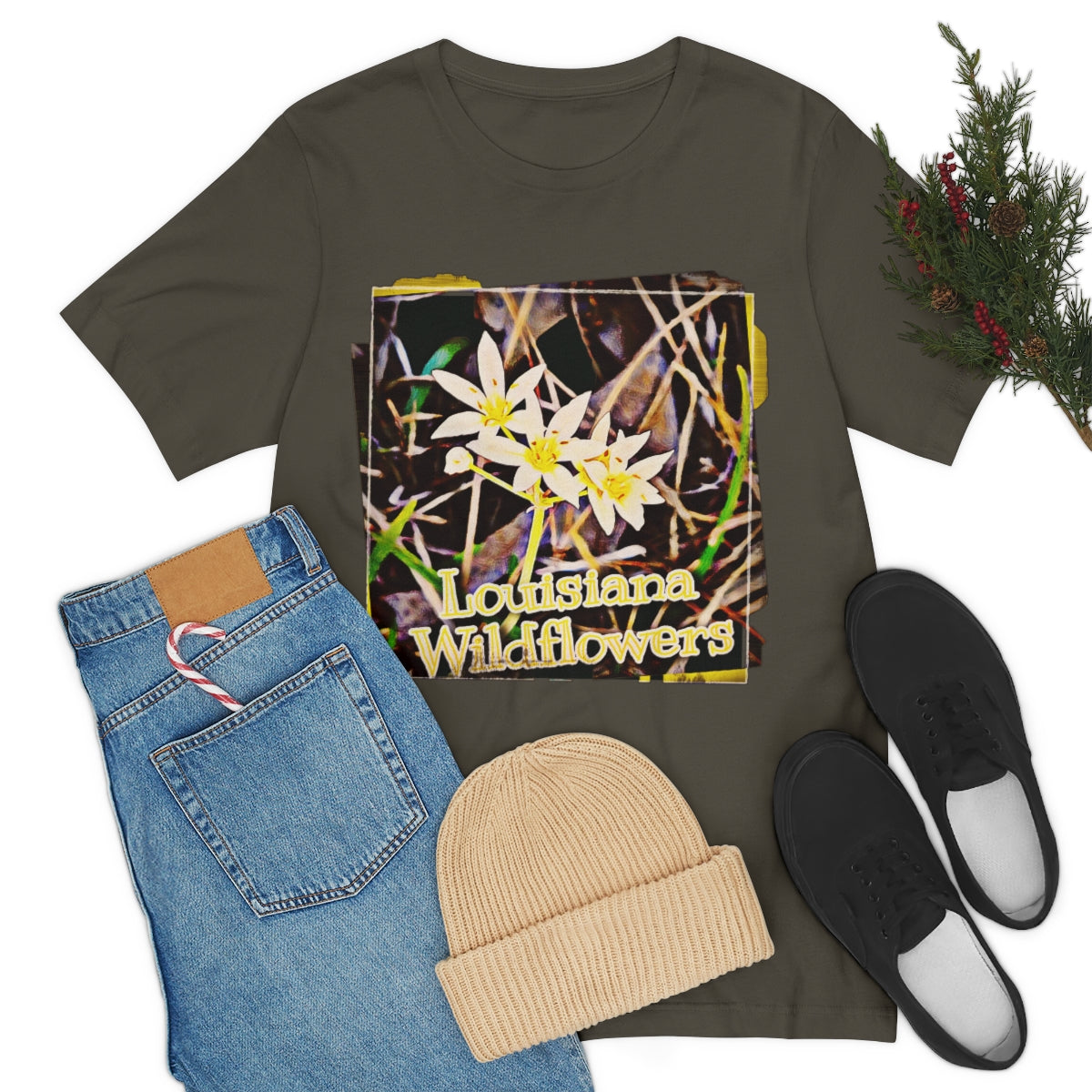 Louisiana Wildflowers Jersey Tee