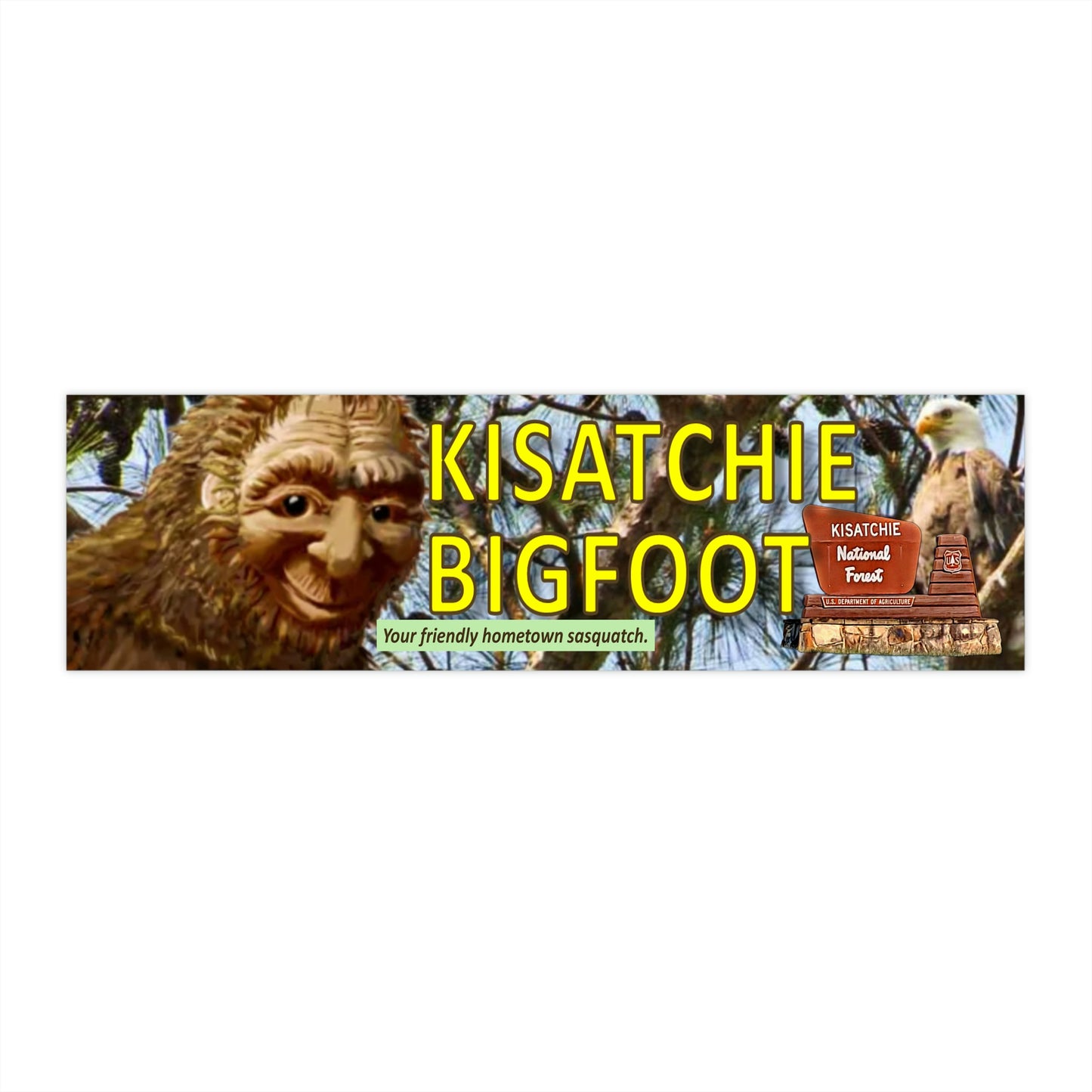 Kisatchie Bigfoot Bumper Stickers