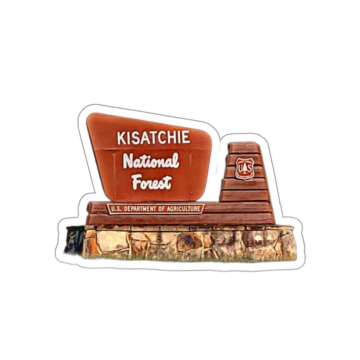 Die-Cut Kisatchie Stickers