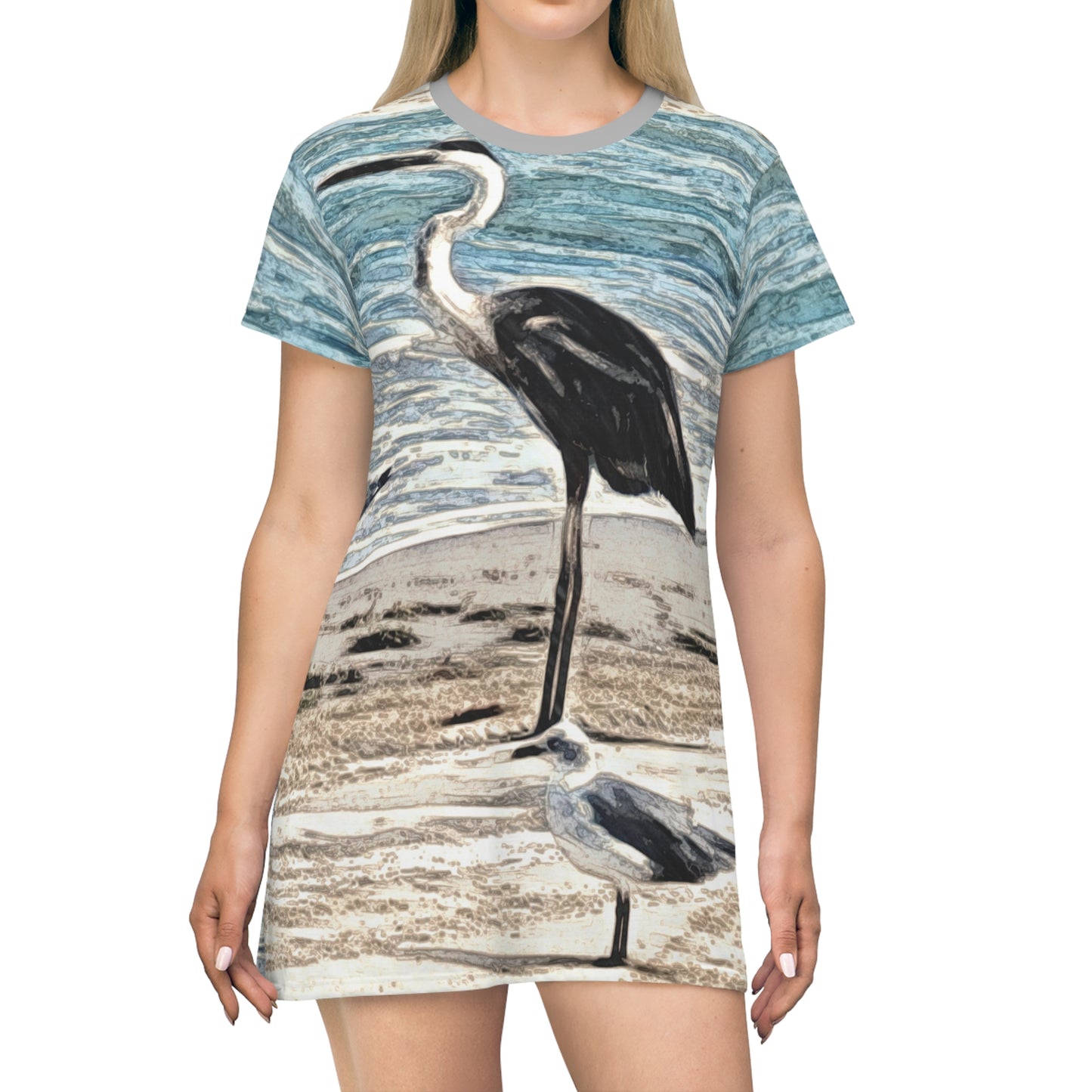 Heron and Gull T-Shirt Dress