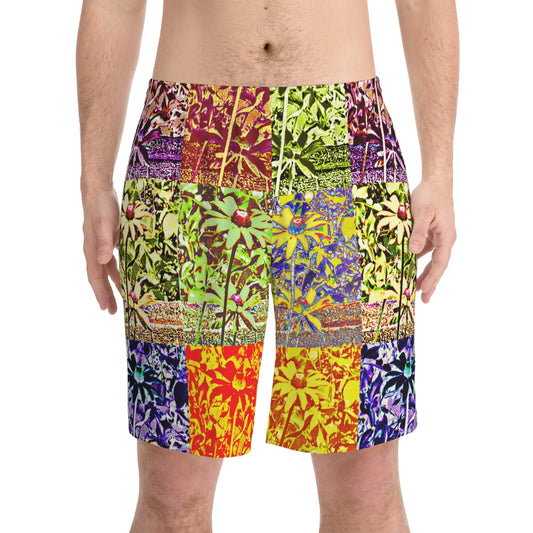 Men's Kisatchie Daisies Elastic Shorts