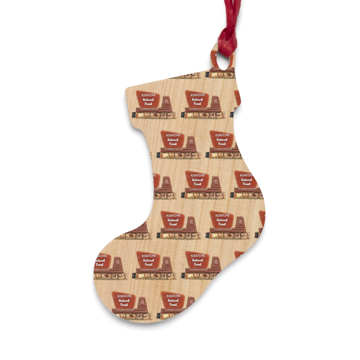 Wooden Kisatchie National Forest Ornament Collection