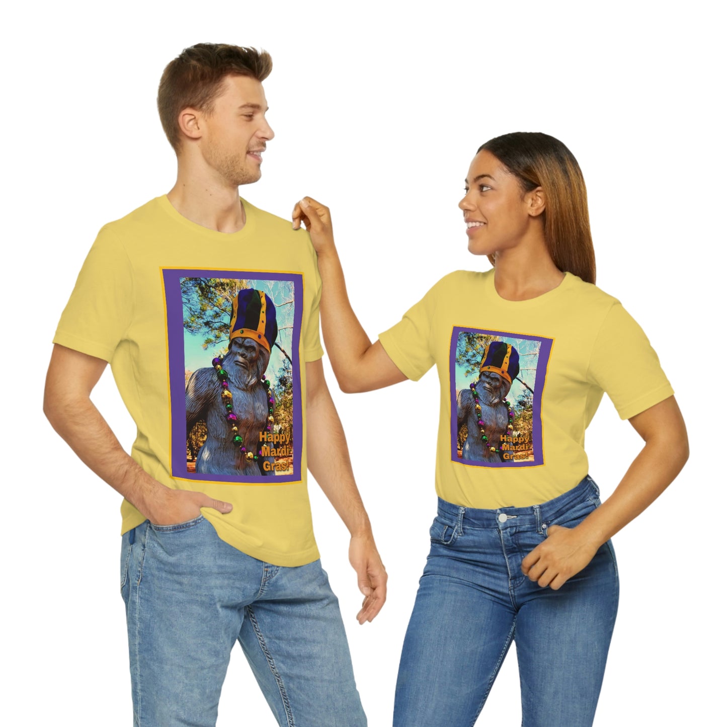 Bigfoot's Mardi Gras Unisex Jersey Tee