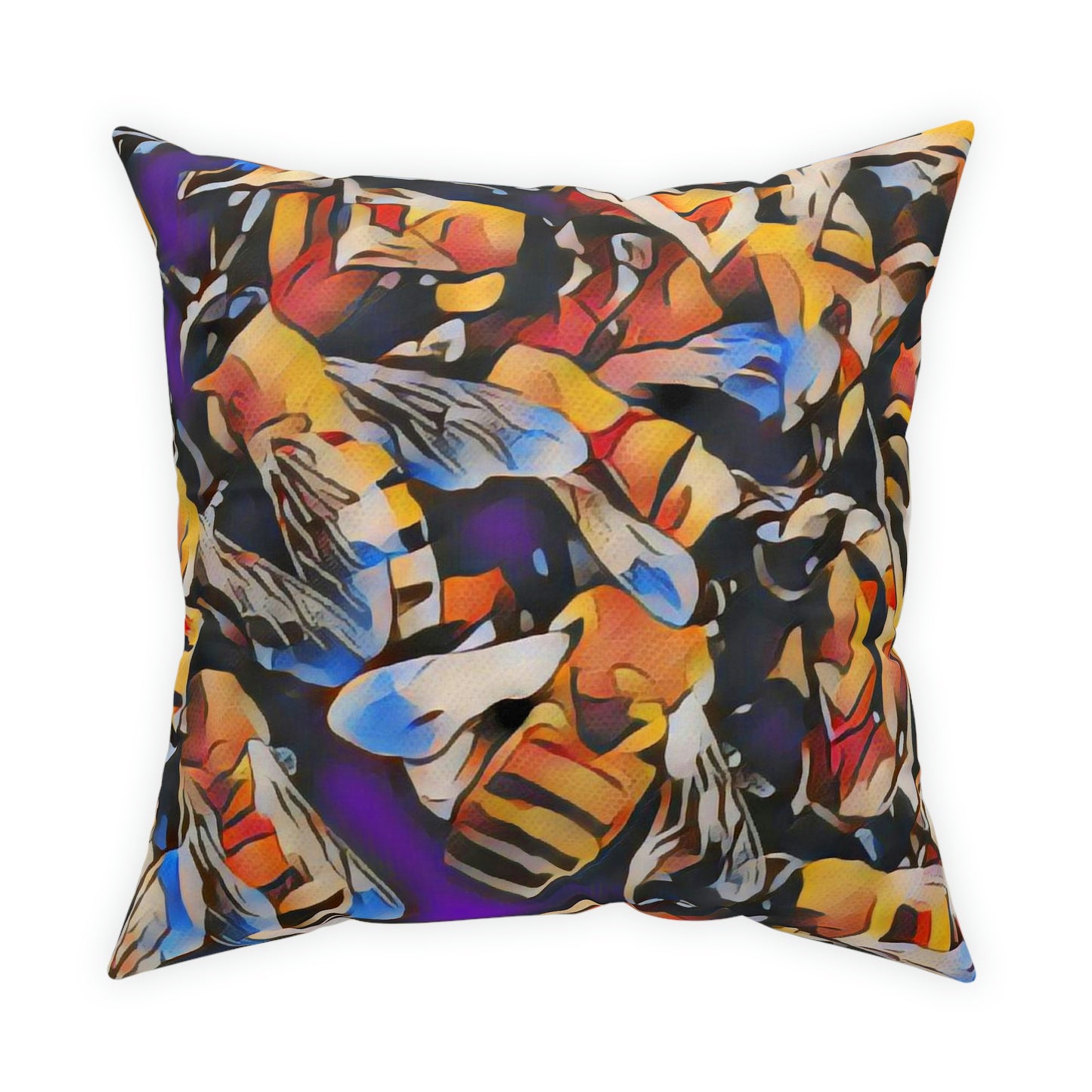 Bees Broadcloth Pillow