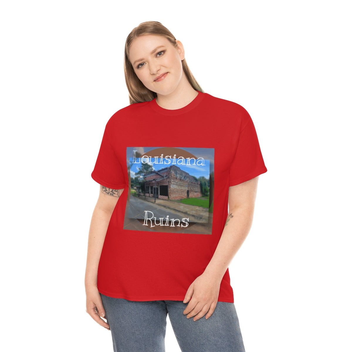 Louisiana Ruins Heavy Cotton Tee