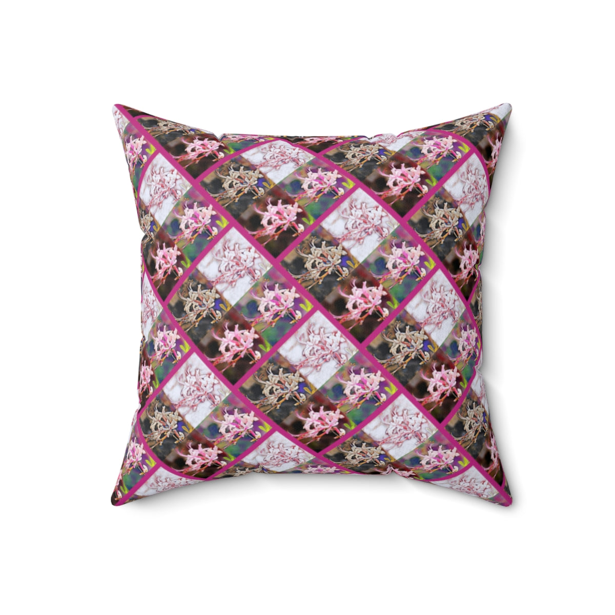 Square Wild Azalea Trail Pillow