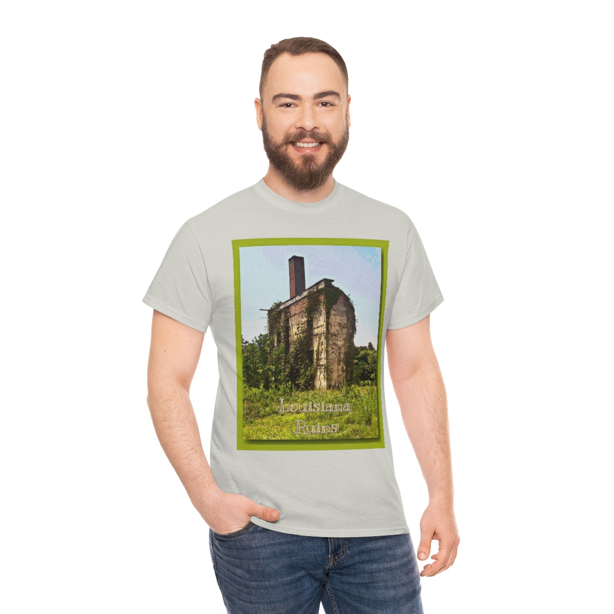 Louisiana Ruins Heavy Cotton Tee