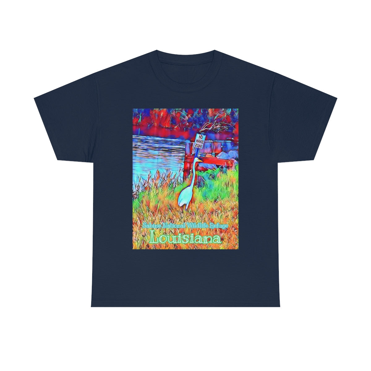 Louisiana Egret Heavy Cotton Tee