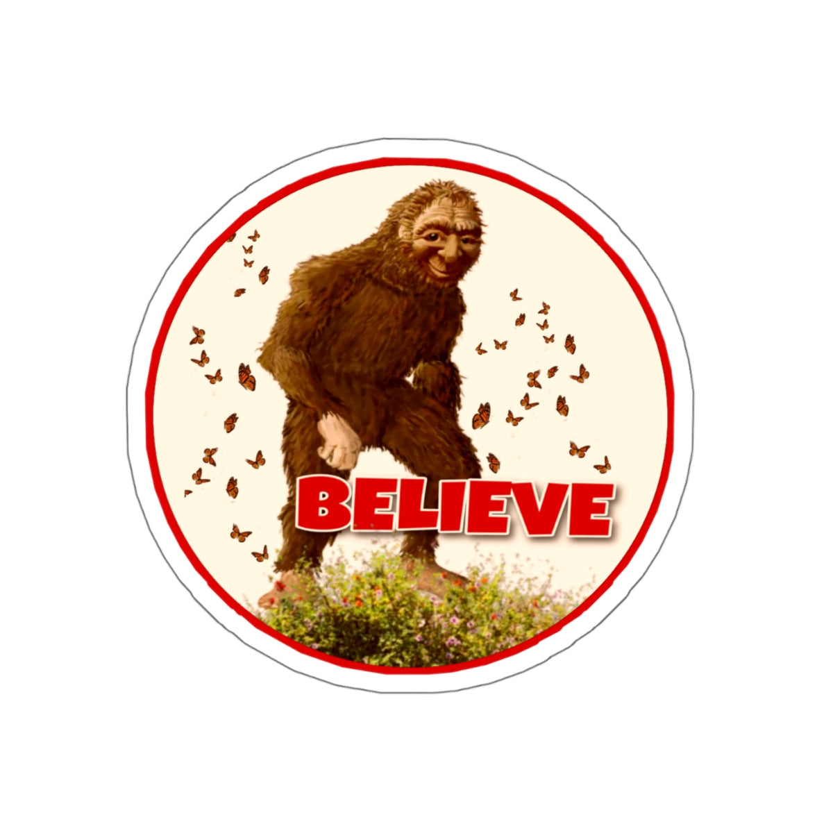 Die-Cut Bigfoot Stickers