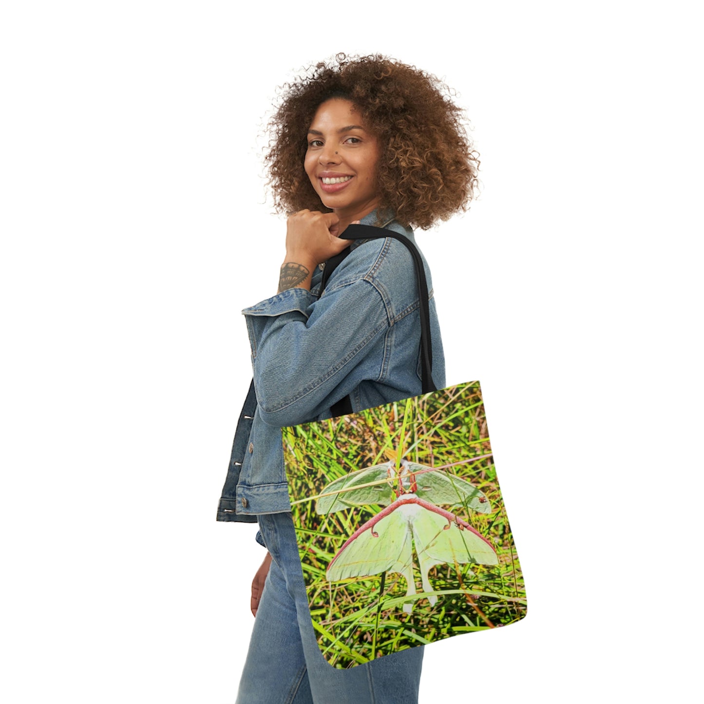 Luna Moths Polyester Canvas Tote Bag